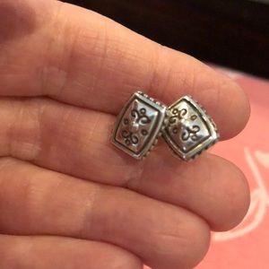 Brighton scrolled Silver Post Earrings